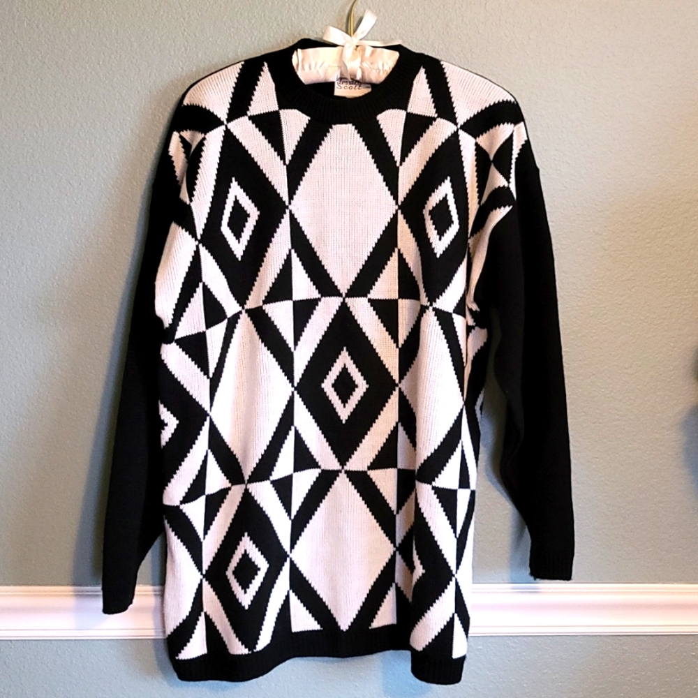 Jessica Scott Black & White Sweater